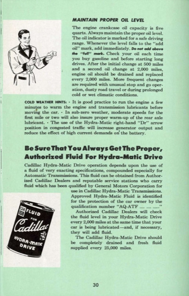 1953 Cadillac Owners Manual Page 13